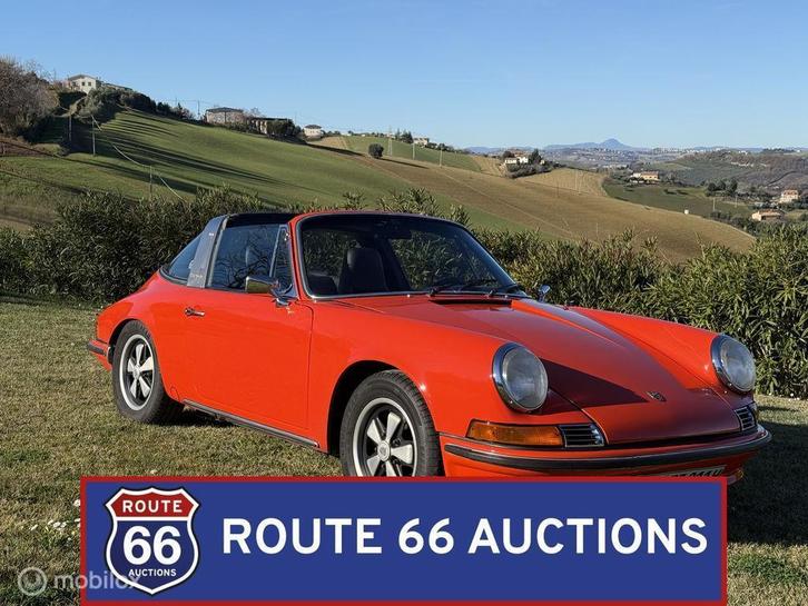 Porsche 911 Targa | 1973 | Route 66 Auctions, Autos, Oldtimers & Ancêtres, Entreprise, Achat, Porsche, Essence, Autre carrosserie