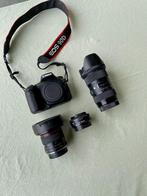 Canon eos 90d + 3 lenses (sigma 18-35mm f/1.8), Audio, Tv en Foto, Fotocamera's Digitaal, Ophalen, Spiegelreflex, 32 Megapixel