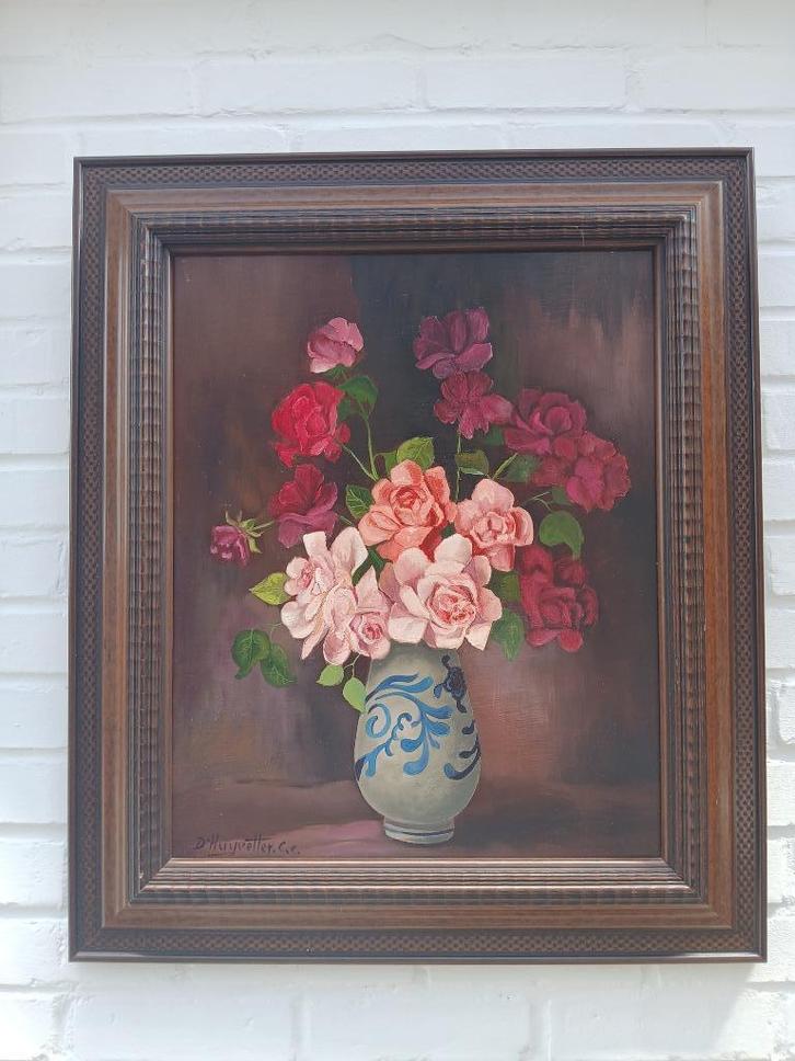 Stilleven met bloemen, Antiek en Kunst, Kunst | Schilderijen | Klassiek, Ophalen