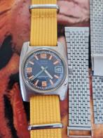 Vintage horloge Mora Sport, skindiver, duikhorloge, Oranje, Gebruikt, Mora Sport skindiver, Verzenden