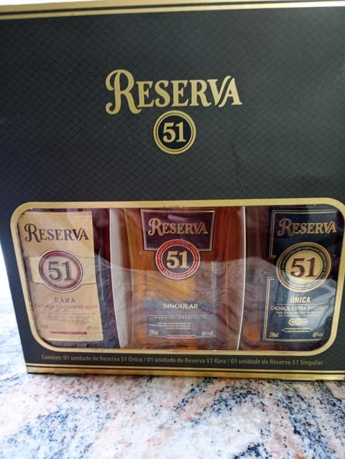 3 flesjes Cachaca 51Reserva, Verzamelen, Wijnen, Nieuw, Overige typen, Zuid-Amerika, Ophalen of Verzenden