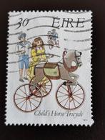 Ierland 1991 - historische fietsen - driewieler met paard, Postzegels en Munten, Ierland, Ophalen of Verzenden, Gestempeld