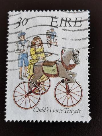 Irlande 1991 - vélos historiques - tricycle avec cheval, Enlèvement ou Envoi, Irlande, Affranchi