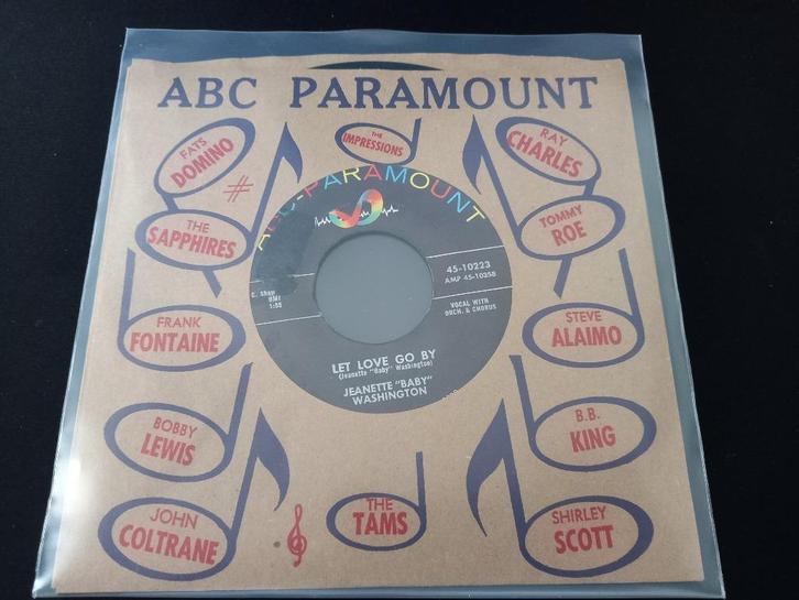 Jeanette "Baby" Washington – Let Love Go By " Popcorn ", Cd's en Dvd's, Vinyl Singles, Zo goed als nieuw, Single, R&B en Soul