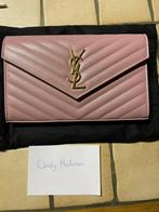 YSL wallet on chain medium poudre rose, Ophalen of Verzenden, Nieuw, Roze, Avondtasje