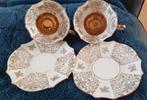 Antique. 24 tasses et soucoupes chic Bavaria en or karaté., Antiquités & Art, Envoi