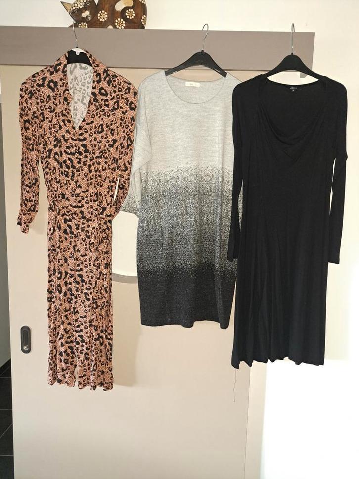 Signe Nature, (warme) jurk met zakken, L, en andere, Kleding | Dames, Jurken, Zo goed als nieuw, Maat 42/44 (L), Grijs, Boven de knie