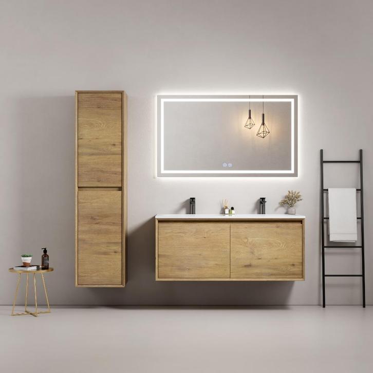 Anticondensspiegel met geïntegreerd licht (NIEUW) | 80 x 70, Huis en Inrichting, Badkamer | Badkamermeubels, Nieuw, Overige typen