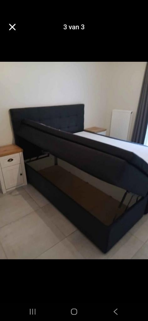 Boxspring 160x200, Antiek en Kunst, Ophalen