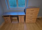 Bureau + bijhorend kastje, Enlèvement, Comme neuf, Bureau