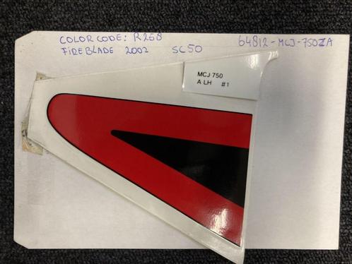 Fireblade cbr954RR bj 2002 sticker topkuip links nieuw, Motoren, Accessoires | Overige, Nieuw, Ophalen of Verzenden