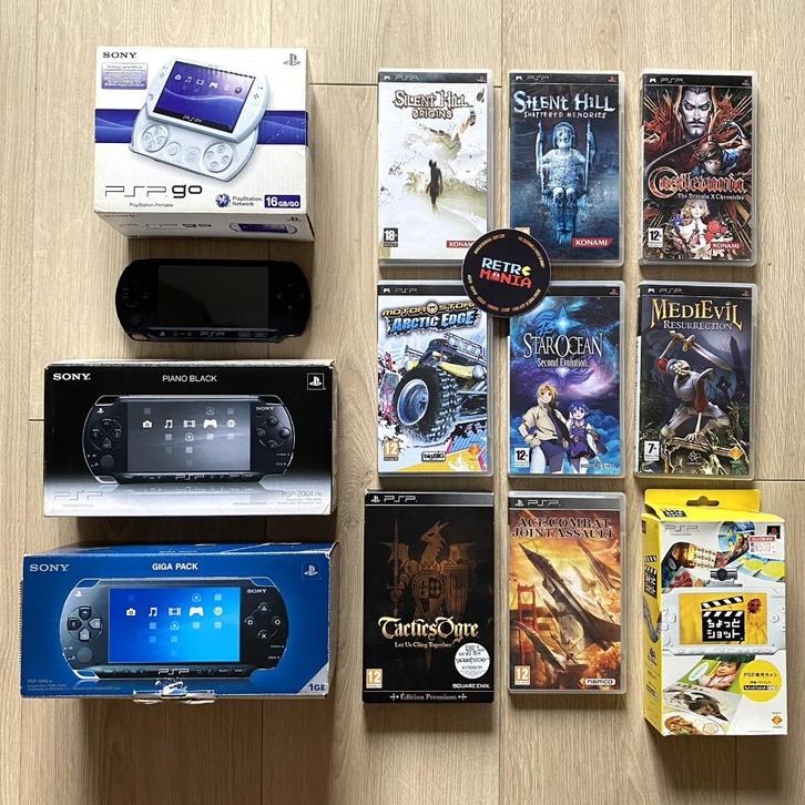 Consoles Playstation PSP + Spellen, Games en Spelcomputers, Spelcomputers | Sony PSP, Zo goed als nieuw, PSP, Ophalen of Verzenden