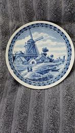 Delfts blauw bord om aan de muur te hangen, Ophalen of Verzenden