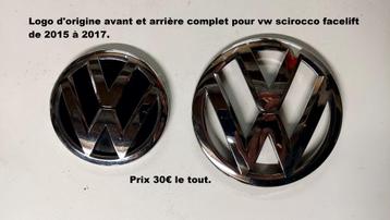 Insigne d'origine VW SCIROCCO FACELIFT (2015 - 2017).