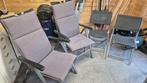 2 ligbedden, 2 ligstoelen en 2 gewone stoelen - inklapbaar, Tuin en Terras, Ophalen, Stoel