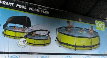 Piscine Lime Green 360, Neuf, 200 à 400 cm, Rond, Enlèvement