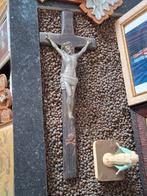 Antiek Eiken Wandkruisbeeld | Zware Metalen Corpus, Antiek en Kunst, Ophalen