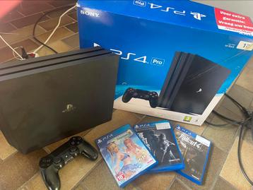 PS4 Pro 1TB + 3 games beschikbaar voor biedingen