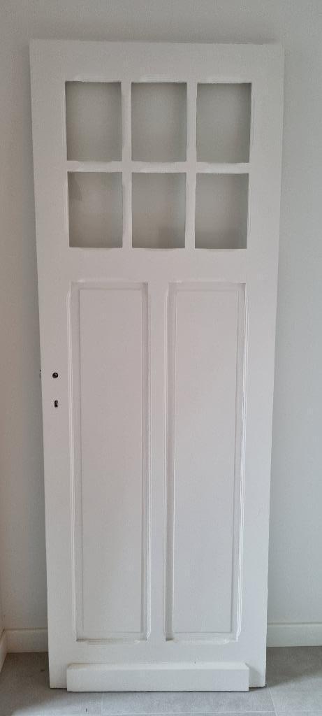 mooie oude deur, Doe-het-zelf en Bouw, Deuren en Vliegenramen, Gebruikt, Binnendeur, 215 cm of meer, Minder dan 80 cm, Hout, Ophalen