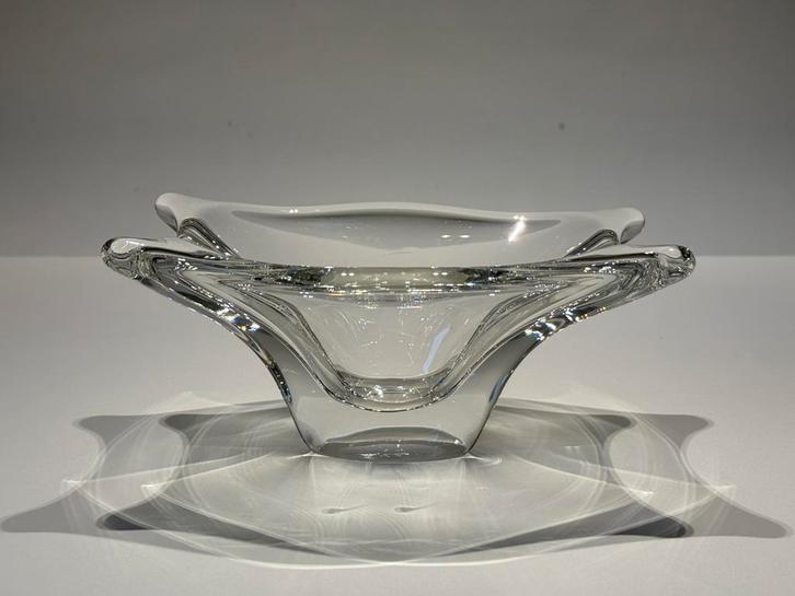 Val St Lambert - schaal - kristal - jaren 50-60, Antiek en Kunst, Antiek | Glaswerk en Kristal, Ophalen of Verzenden