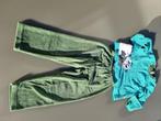 Groen gestreepte pyjama met panda, Woody, 104 of 3y, Kinderen en Baby's, Kinderkleding | Maat 104, Ophalen of Verzenden, Zo goed als nieuw