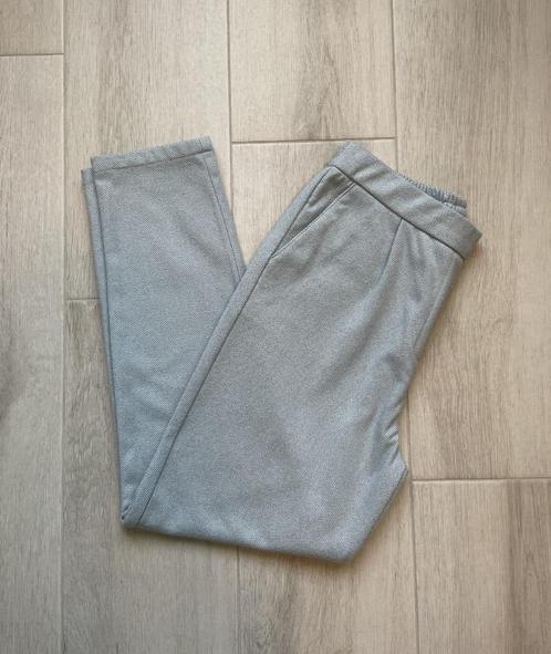 Lichtblauwe damesbroek met motief van Md’m revolution (42), Kleding | Dames, Broeken en Pantalons, Zo goed als nieuw, Maat 42/44 (L)