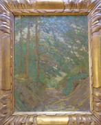 MAURICE PAUL / SOUS-BOIS / OLIEVERF KARTON / 43x35cm / KADER, Antiek en Kunst, Ophalen of Verzenden