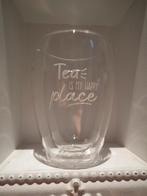 Dubbelwandig theeglas (H 11,5 cm/D 7 cm), Glas of Glazen, Verzenden, Overige stijlen, Glas