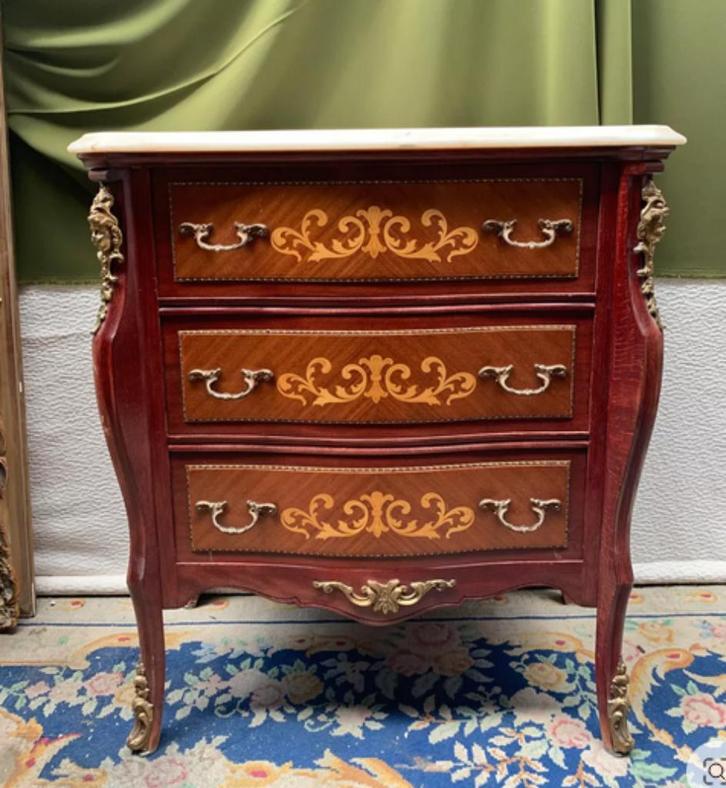 Ladekast In De Stijl Van Lodewijk Xv. met marmer, Antiek en Kunst, Antiek | Meubels | Kasten, Ophalen of Verzenden