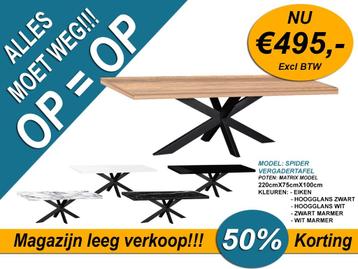 Eettafel / Tafel / Vergadertafel / Salon tafel beschikbaar voor biedingen