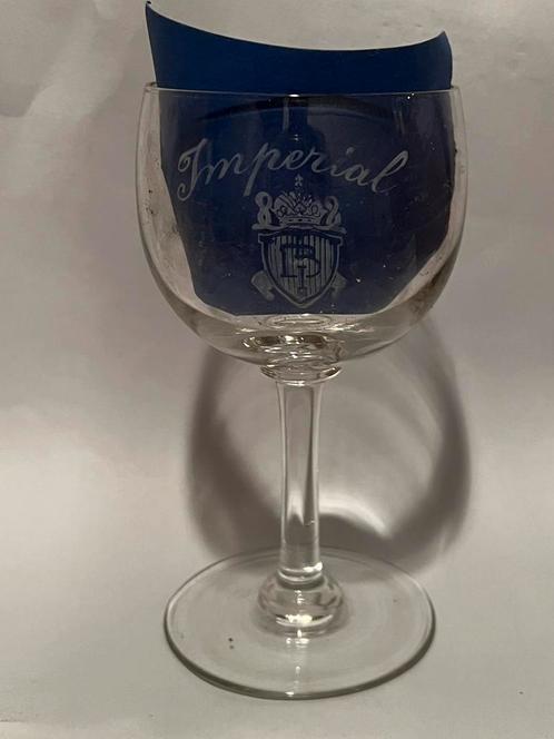 BI Imperial Anderlecht Bruxelles bierglas, Verzamelen, Biermerken, Gebruikt, Ophalen of Verzenden