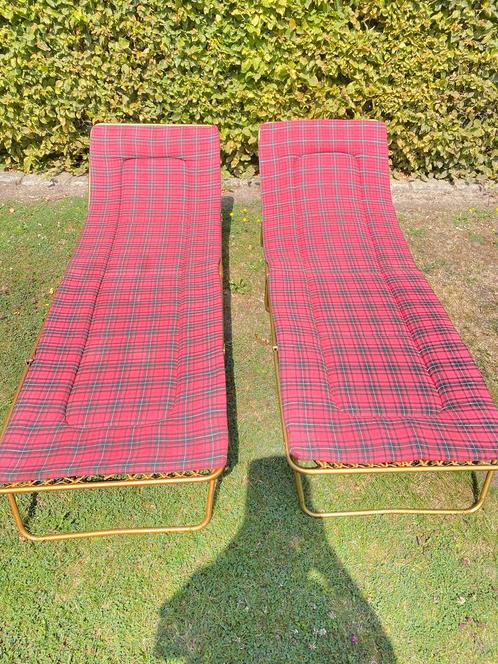 Ligbed , zonnebed  strandbed 2 stuks, Tuin en Terras, Ligbedden, Gebruikt, Ophalen