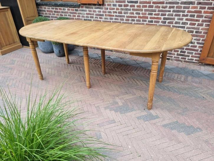 Eiken eettafel Verlengbaar GRATIS LEVERING, Huis en Inrichting, Tafels | Eettafels, Zo goed als nieuw, Ophalen of Verzenden