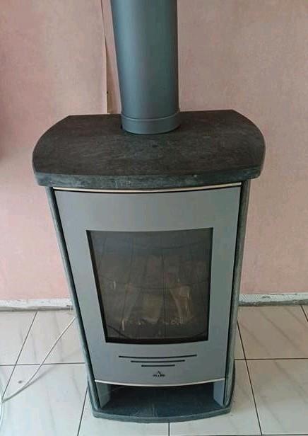 Barbas Eco 95 NB gaskachel speksteen met afvoerbuis, Huis en Inrichting, Kachels, Gebruikt, Gaskachel, Ophalen