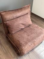 Zetelbed, 90 cm, Tissu, Brun, Enlèvement