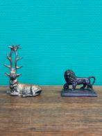Antieke bronzen beeldjes dieren, Antiek en Kunst, Antiek | Brons en Koper, Ophalen of Verzenden, Brons