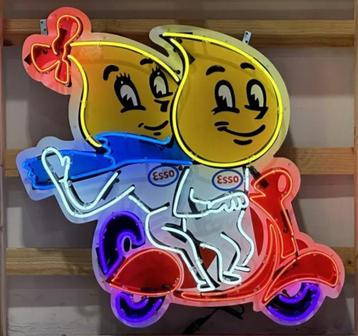 Esso druppel neon scooter reclame USA decoratie verlichting beschikbaar voor biedingen