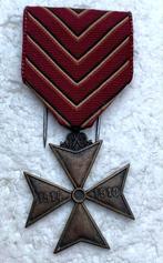 Medaille, Het Kruis der weggevoerden, WO1, 14-18 ZG, Verzamelen, Ophalen of Verzenden, Landmacht, Lintje, Medaille of Wings