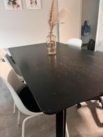 Eettafel zwart essenhout, Ophalen, Gebruikt, 50 tot 100 cm, 150 tot 200 cm