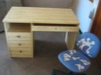  Bureau et chaise de bureau en bon état, 115 x 63 x 78 cm, Huis en Inrichting, Bureaus, Ophalen of Verzenden, In hoogte verstelbaar