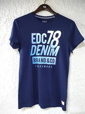  T-shirt EDC by Esprit Bleu Foncé - Taille XS - Neuf avec Ét beschikbaar voor biedingen