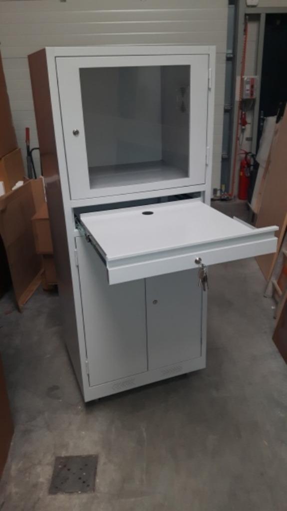 Computerkast, pc kast, Huis en Inrichting, Kasten | Computermeubels, Nieuw, 170 cm of meer, Minder dan 70 cm, 40 tot 80 cm, Metaal