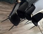 Eetkamerstoelen, Ophalen, Zo goed als nieuw, Zwart, Stof