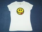 Smiley T-shirt - Medium - Only, Manches courtes, Taille 38/40 (M), Porté, Enlèvement ou Envoi