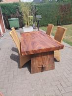 tuintafel massive, Ophalen, Zo goed als nieuw, Rechthoekig, Hout