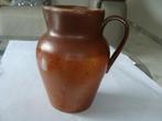 cruche en terre cuite, brun flammé, vintage, Enlèvement ou Envoi