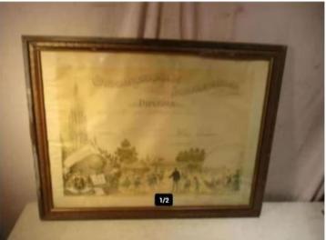 Oud Diploma van 1907 - Onderwijzersgilde Schoolkolonies beschikbaar voor biedingen