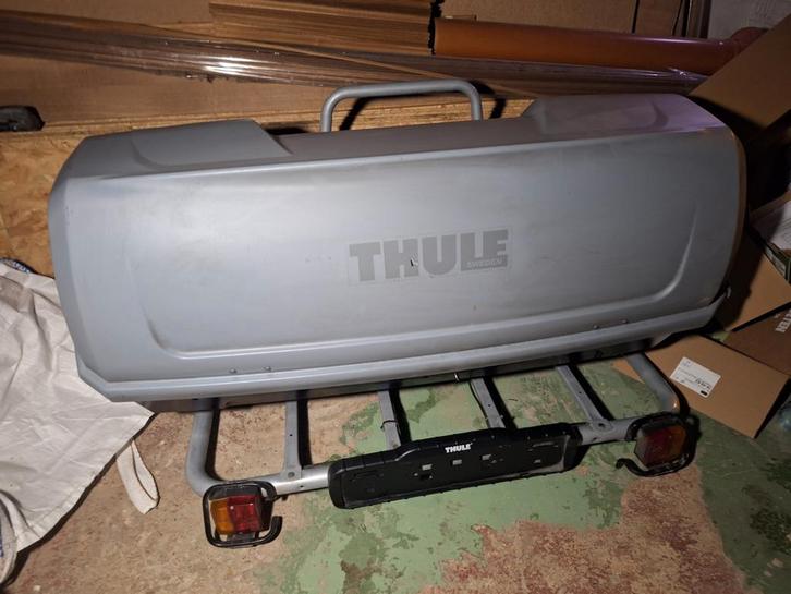 Thule trekhaakkoffer easybase + backup 900, Auto diversen, Dakkoffers, Gebruikt, Ophalen