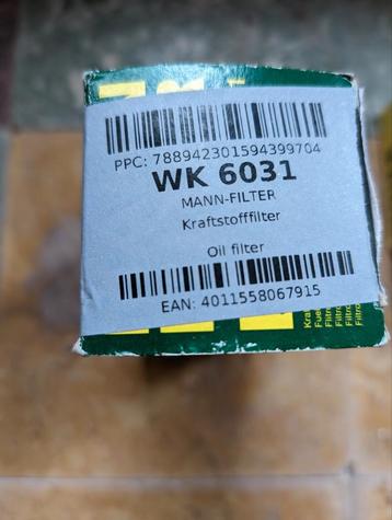 FILTRE MANN WK 6031