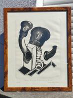 gravure signe marcel boon, Antiek en Kunst, Kunst | Etsen en Gravures, Ophalen of Verzenden